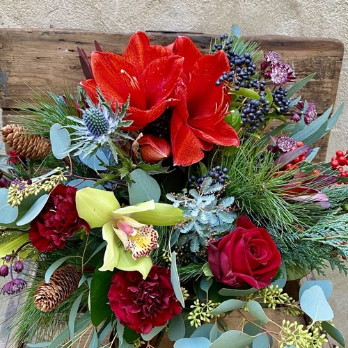 Christmas Reds Handtied Bouquet