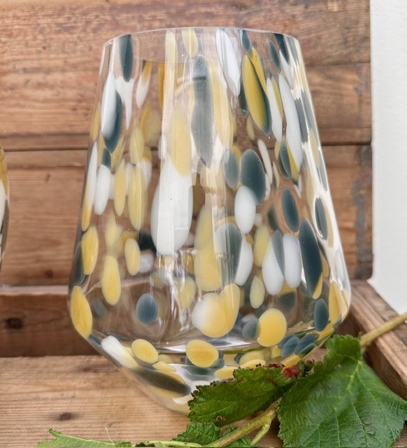 Speckled Glass Vases