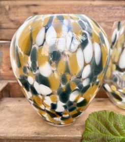 Speckled Glass Vases